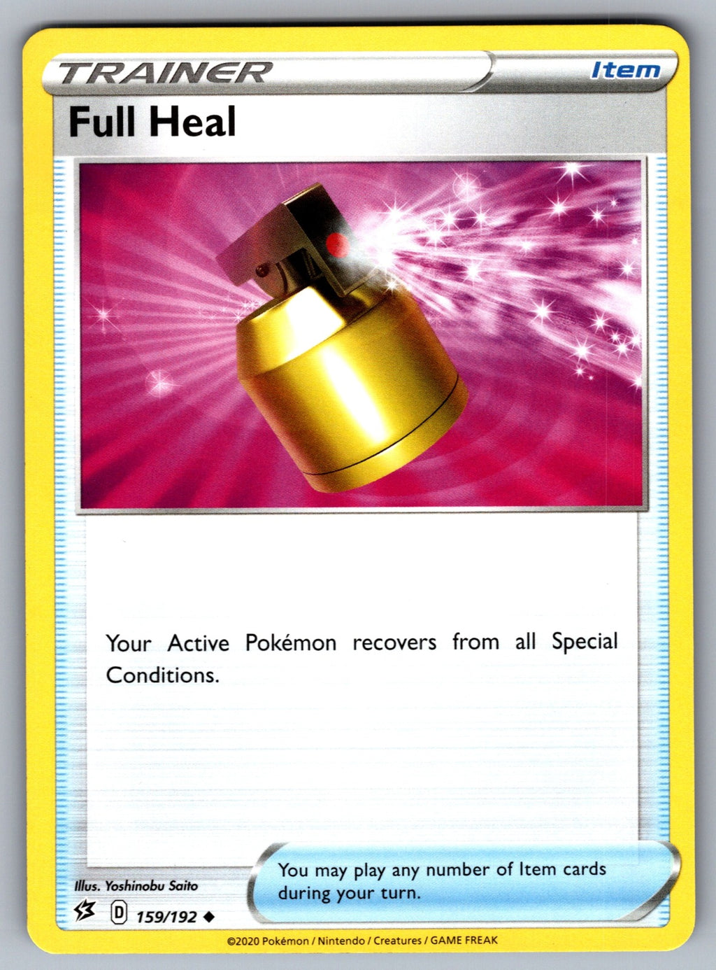 Full Heal Uncommon SWSH02: Rebel Clash 159/192 NM 2020