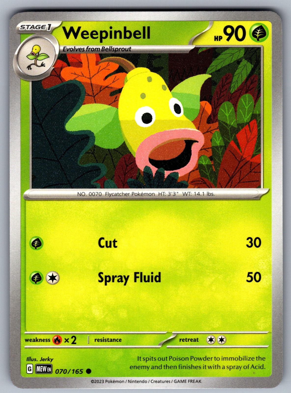 Weepinbell Common SV: Scarlet & Violet 151 070/165 NM 2023