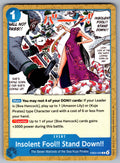 Insolent Fool!! Stand Down!! C Extra Booster: One Piece Heroines Edition EB03-029 NM 2026