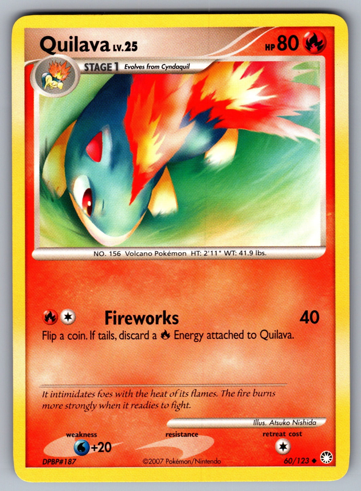 Quilava Uncommon Mysterious Treasures 60/123 NM 2007