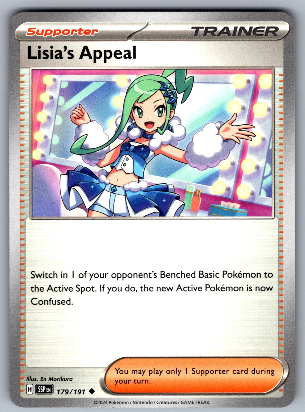 Lisia's Appeal Uncommon SV08: Surging Sparks 179/191 NM 2024