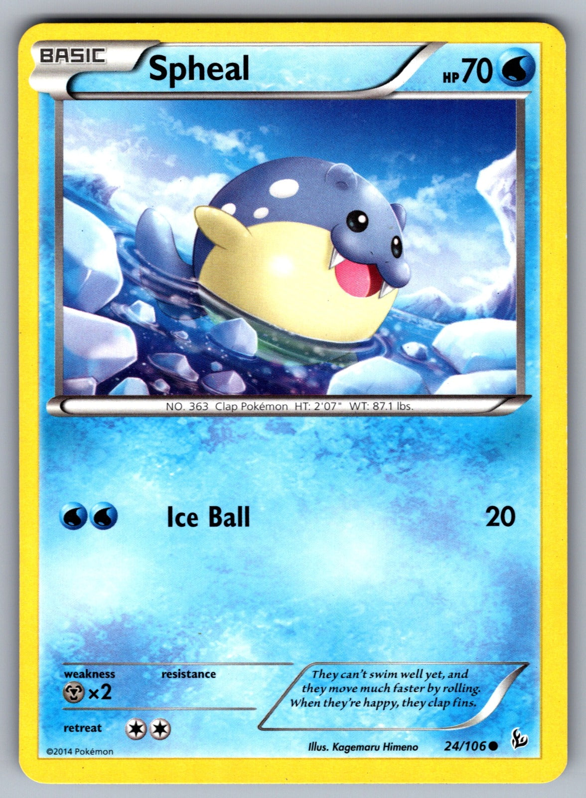 Spheal Common XY - Flashfire 24/106 LP 2014