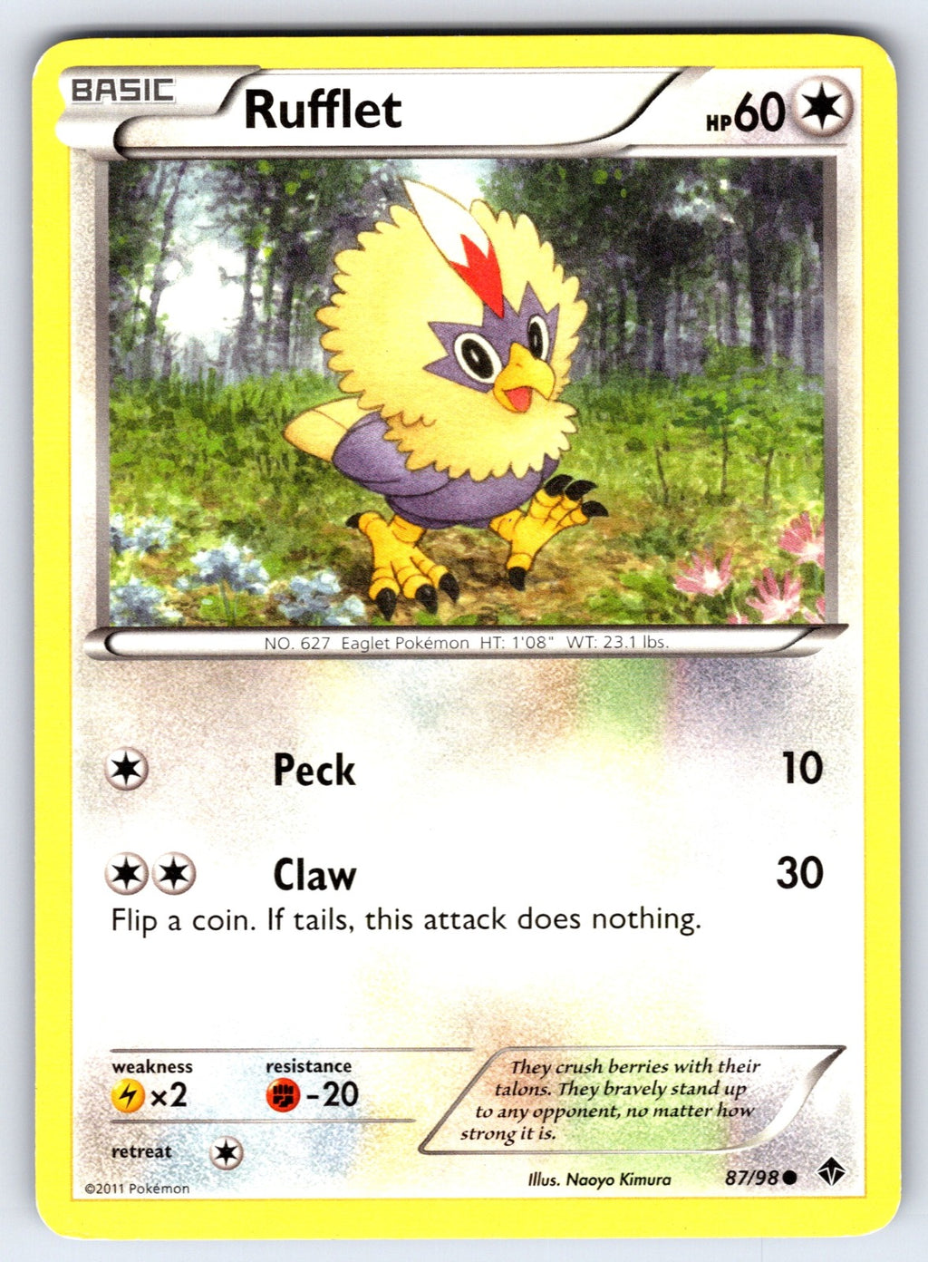 Rufflet (87) Uncommon Emerging Powers 87/98 LP 2011
