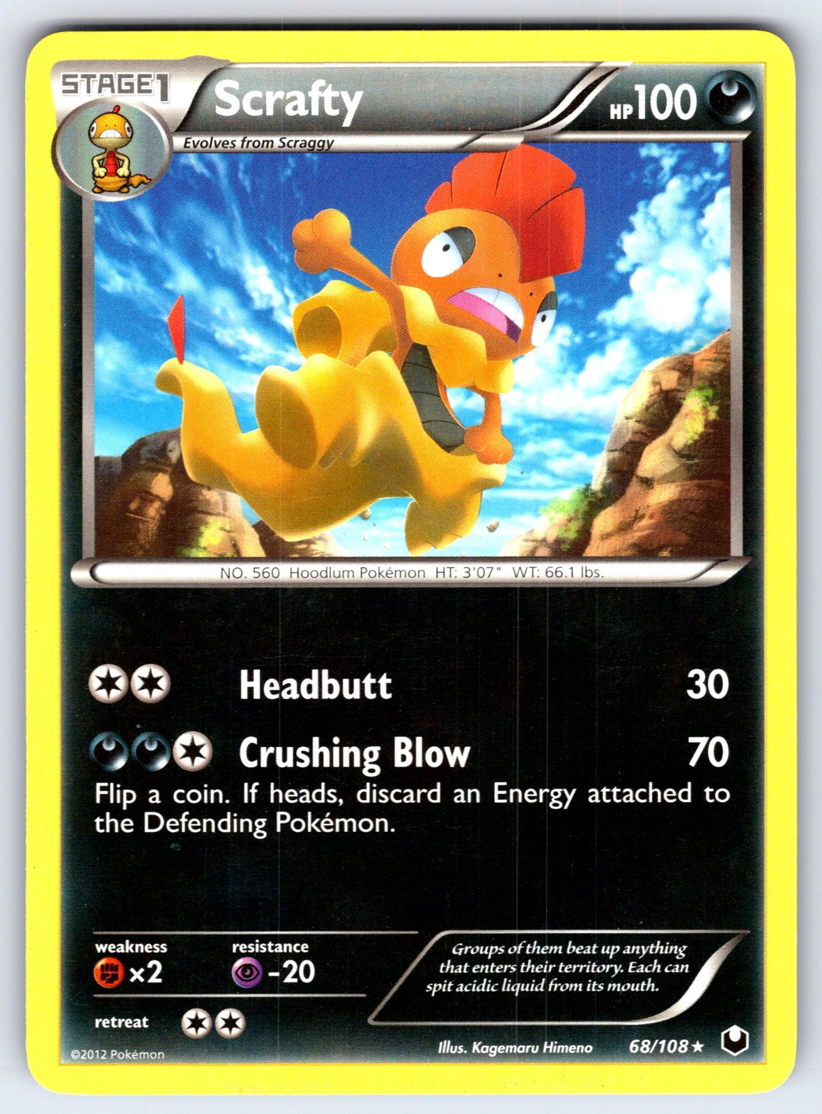 Scrafty Rare Dark Explorers 68/108 LP 2012