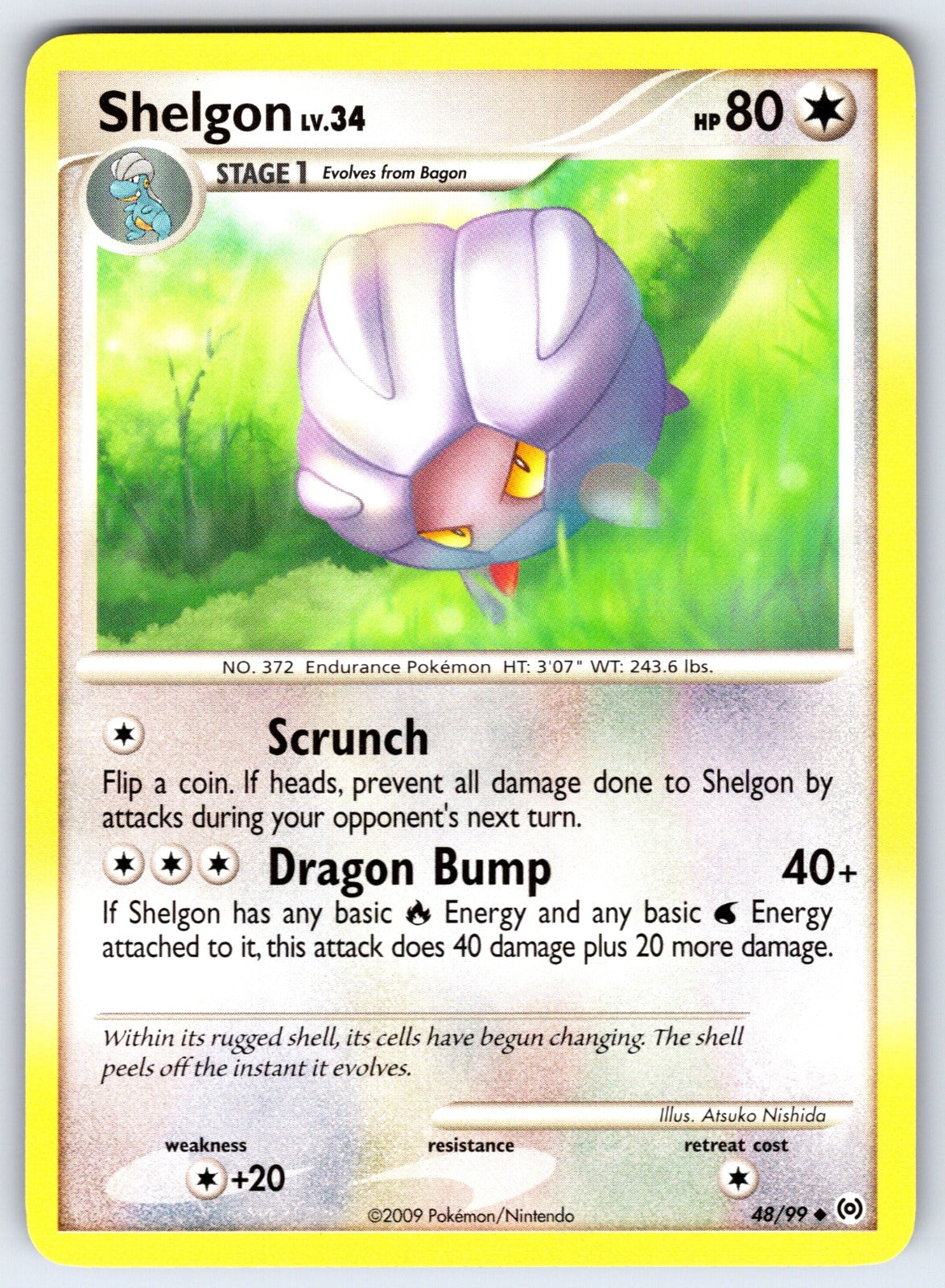 Shelgon Uncommon Arceus 48/99 LP 2009