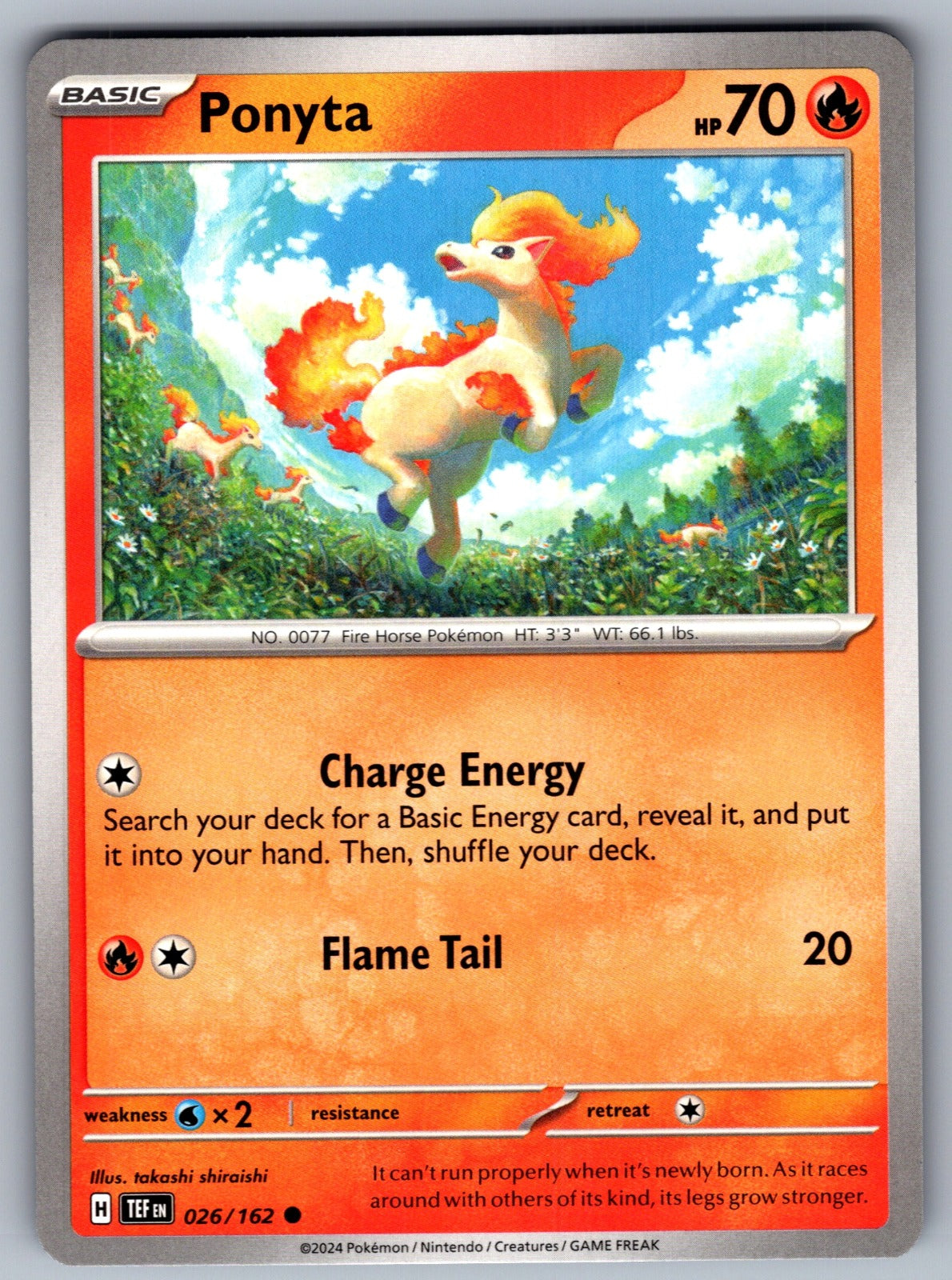 Ponyta Common SV05: Temporal Forces 026/162 NM 2024