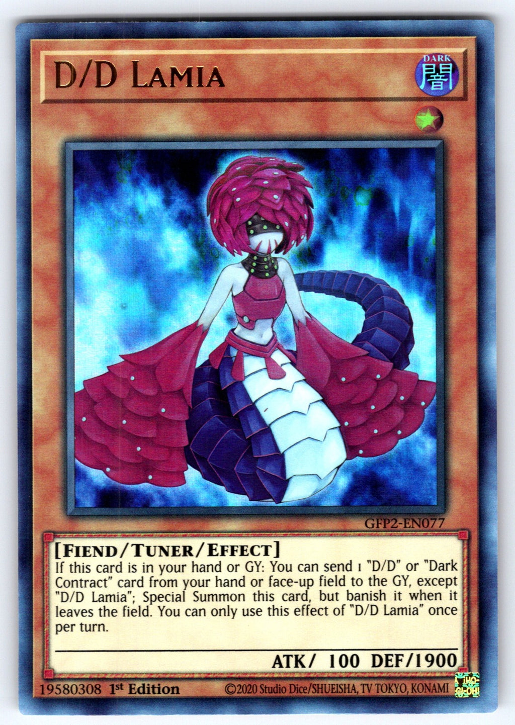 D/D Lamia 1st Edition Ultra Rare Ghosts From the Past: The 2nd Haunting GFP2-EN0