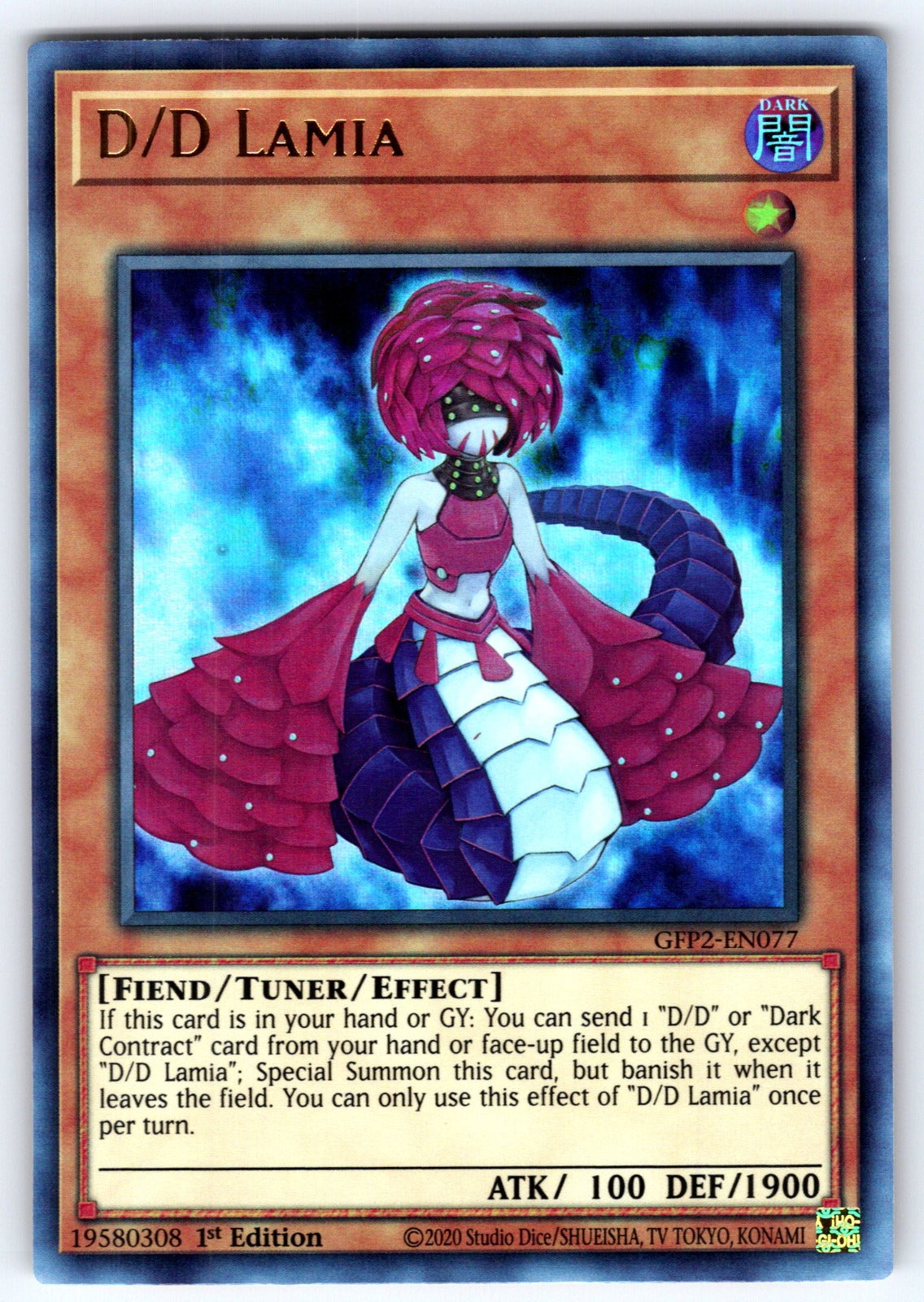 D/D Lamia 1st Edition Ultra Rare Ghosts From the Past: The 2nd Haunting GFP2-EN0