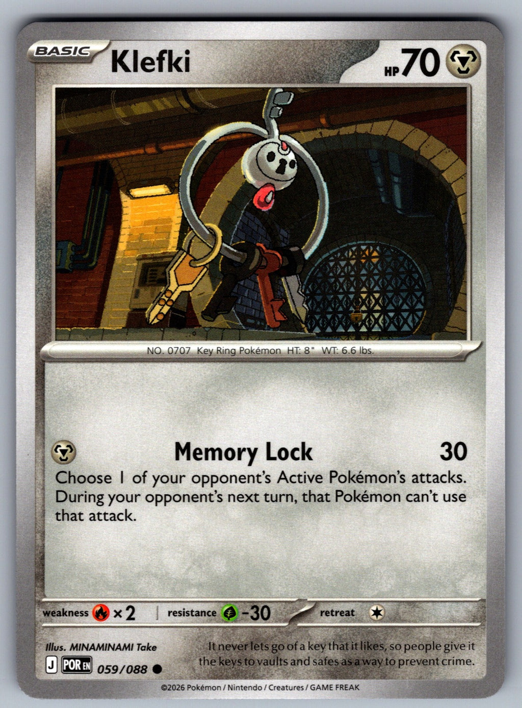 Klefki Common ME03: Perfect Order 059/088 NM 2026