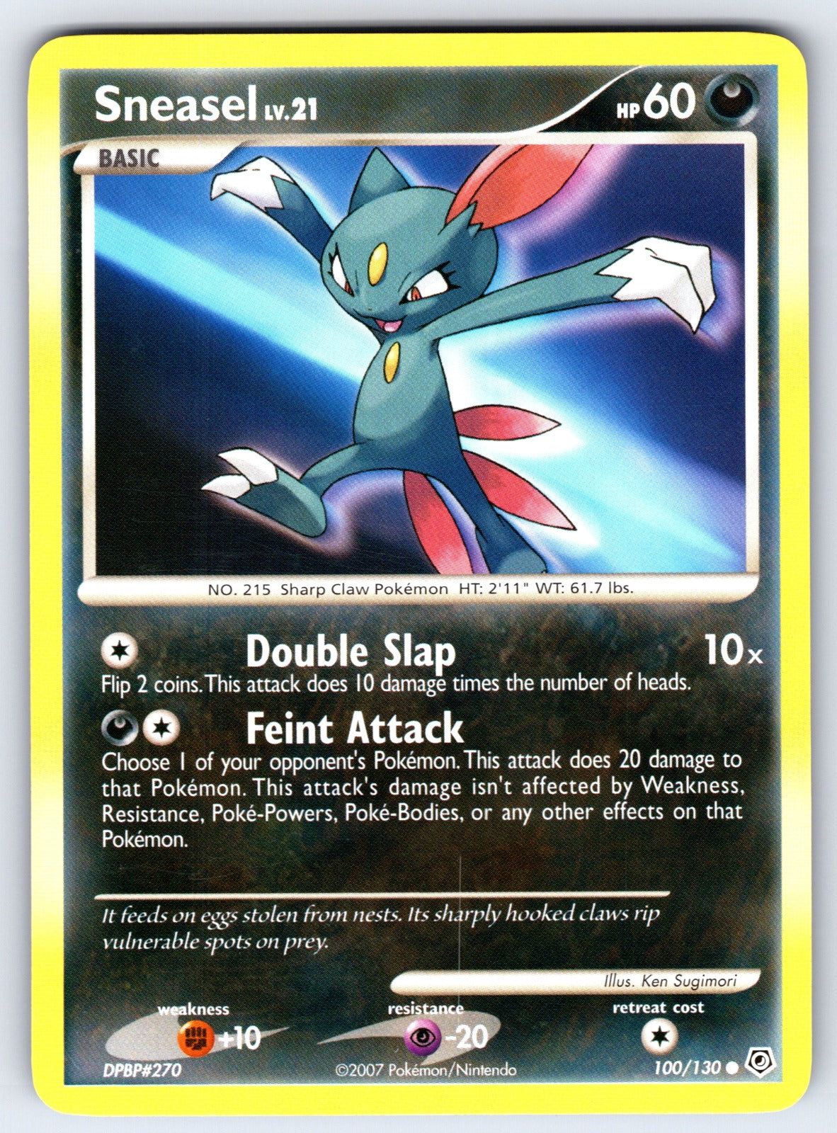 Sneasel Common Diamond and Pearl 100/130 LP 2007
