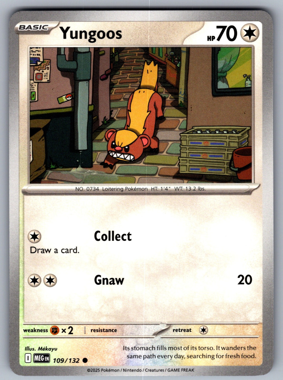 Yungoos Common ME01: Mega Evolution 109/132 NM 2025