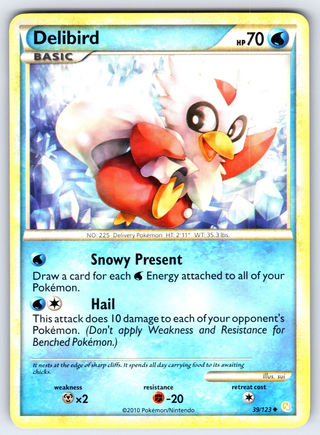 Delibird Uncommon HeartGold SoulSilver 39/123 LP 2010