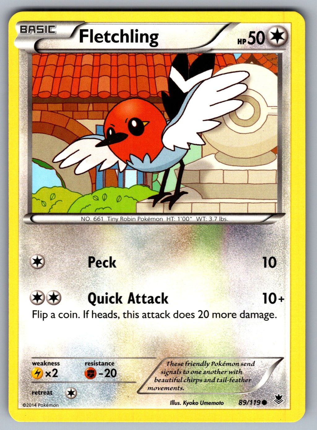 Fletchling Common XY - Phantom Forces 89/119 LP 2014