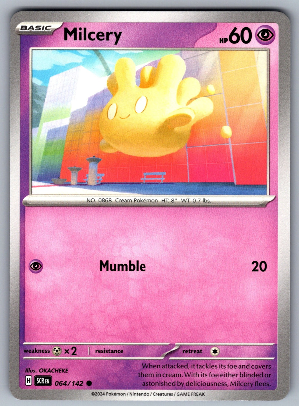 Milcery Common SV07: Stellar Crown 064/142 NM 2024