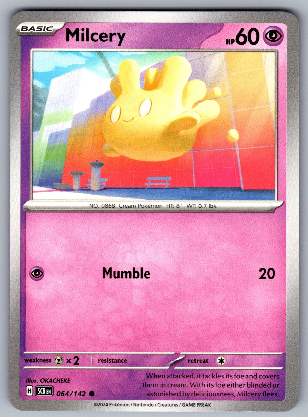 Milcery Common SV07: Stellar Crown 064/142 NM 2024