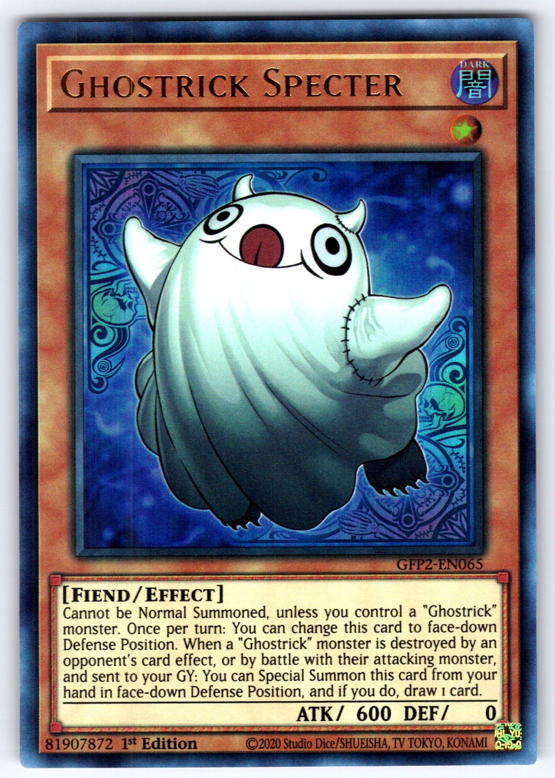 Ghostrick Specter 1st Edition Ultra Rare Ghosts From the Past: The 2nd Haunting 