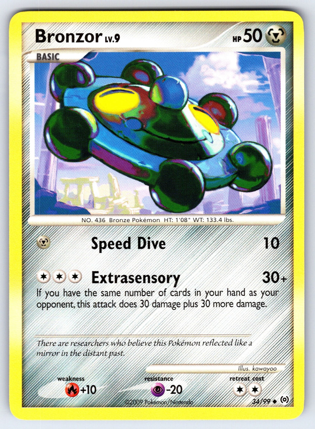 Bronzor (34) Uncommon Arceus 34/99 LP 2009