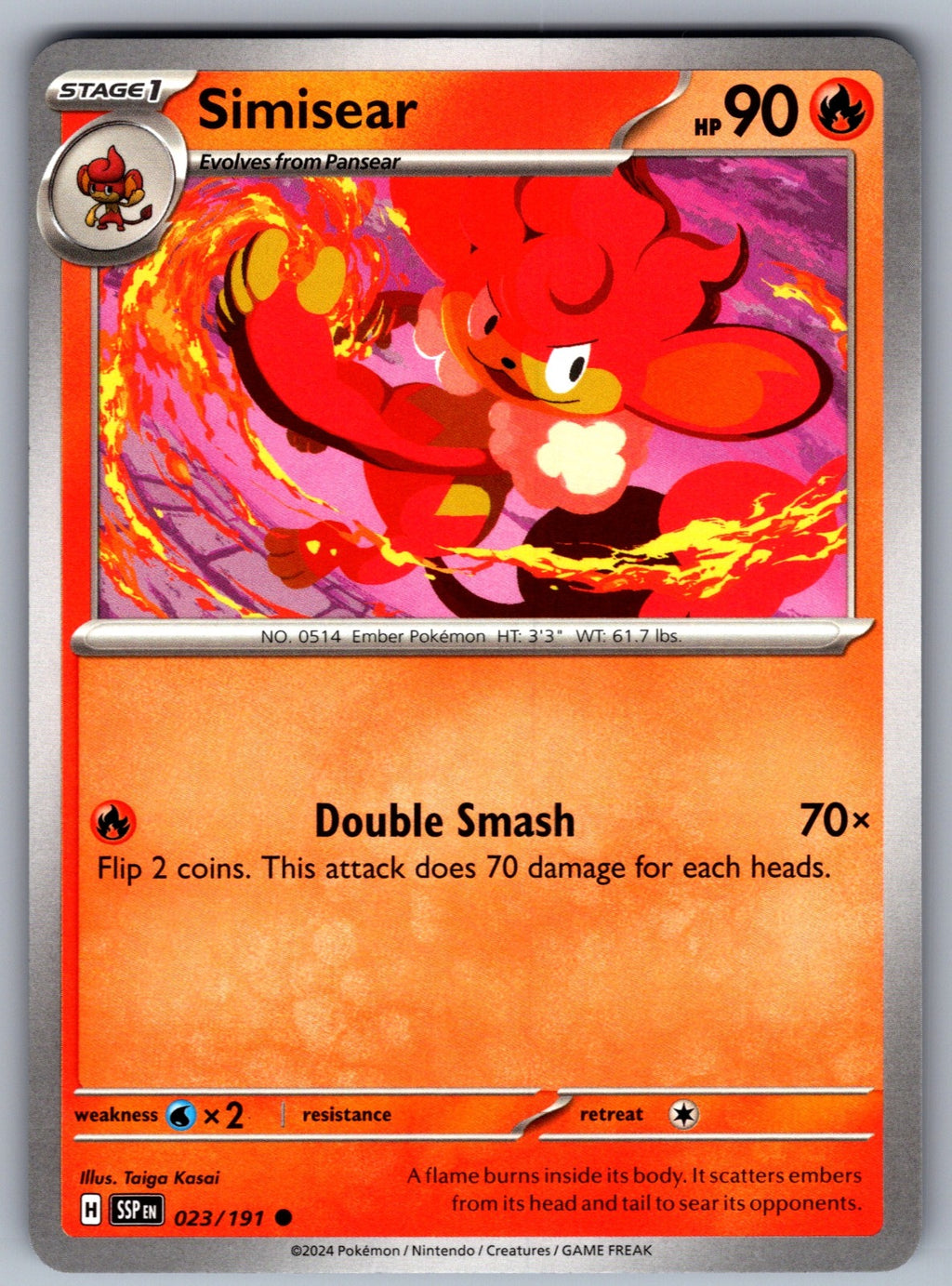 Simisear Common SV08: Surging Sparks 023/191 NM 2024