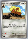 Alolan Dugtrio Uncommon SV08: Surging Sparks 123/191 NM 2024
