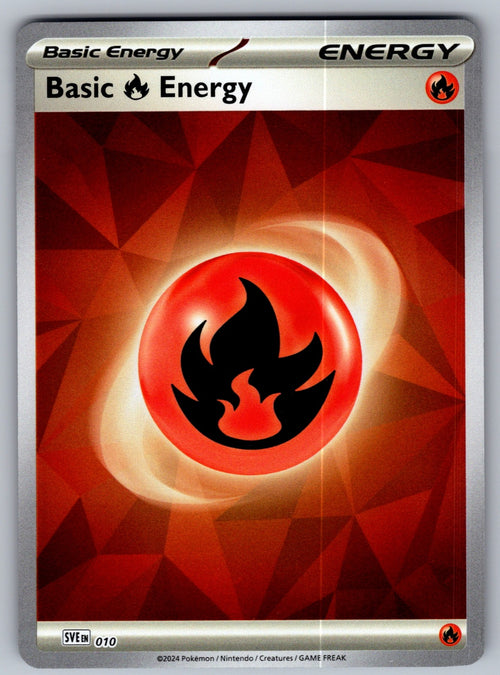 Basic Fire Energy - Holo Common SVE: Scarlet & Violet Energies 010 NM 2023