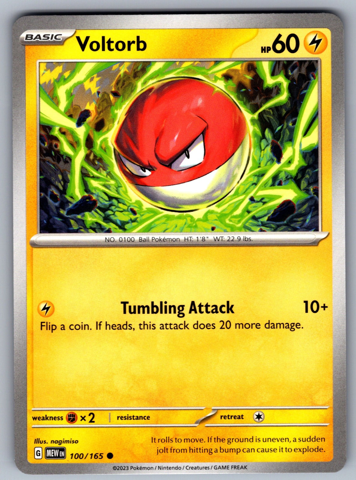 Voltorb Common SV: Scarlet & Violet 151 100/165 NM 2023