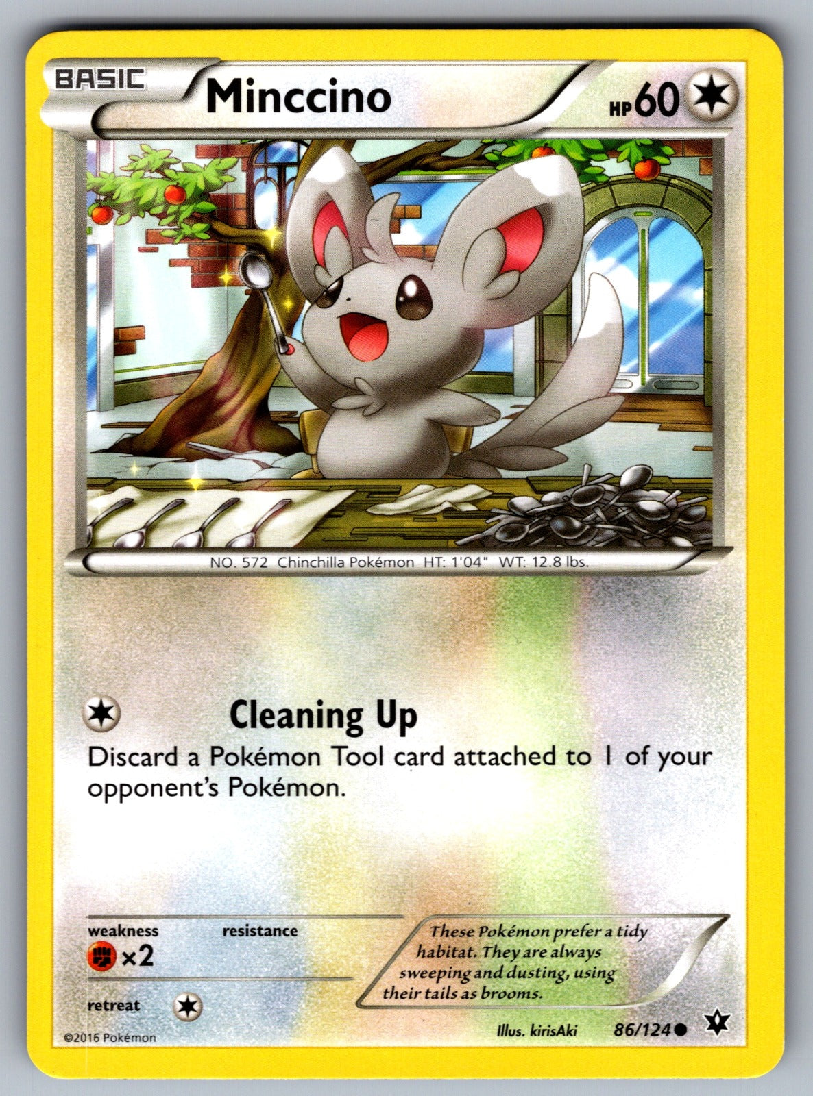 Minccino (86) Common XY - Fates Collide 86/124 LP 2016
