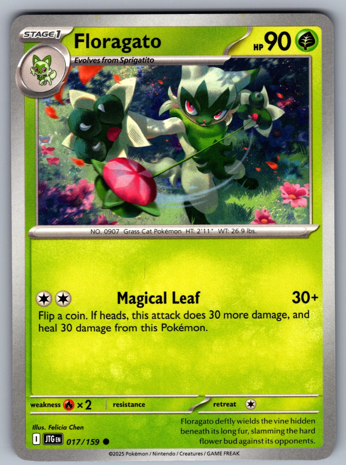 Floragato Common SV09: Journey Together 017/159 NM 2025