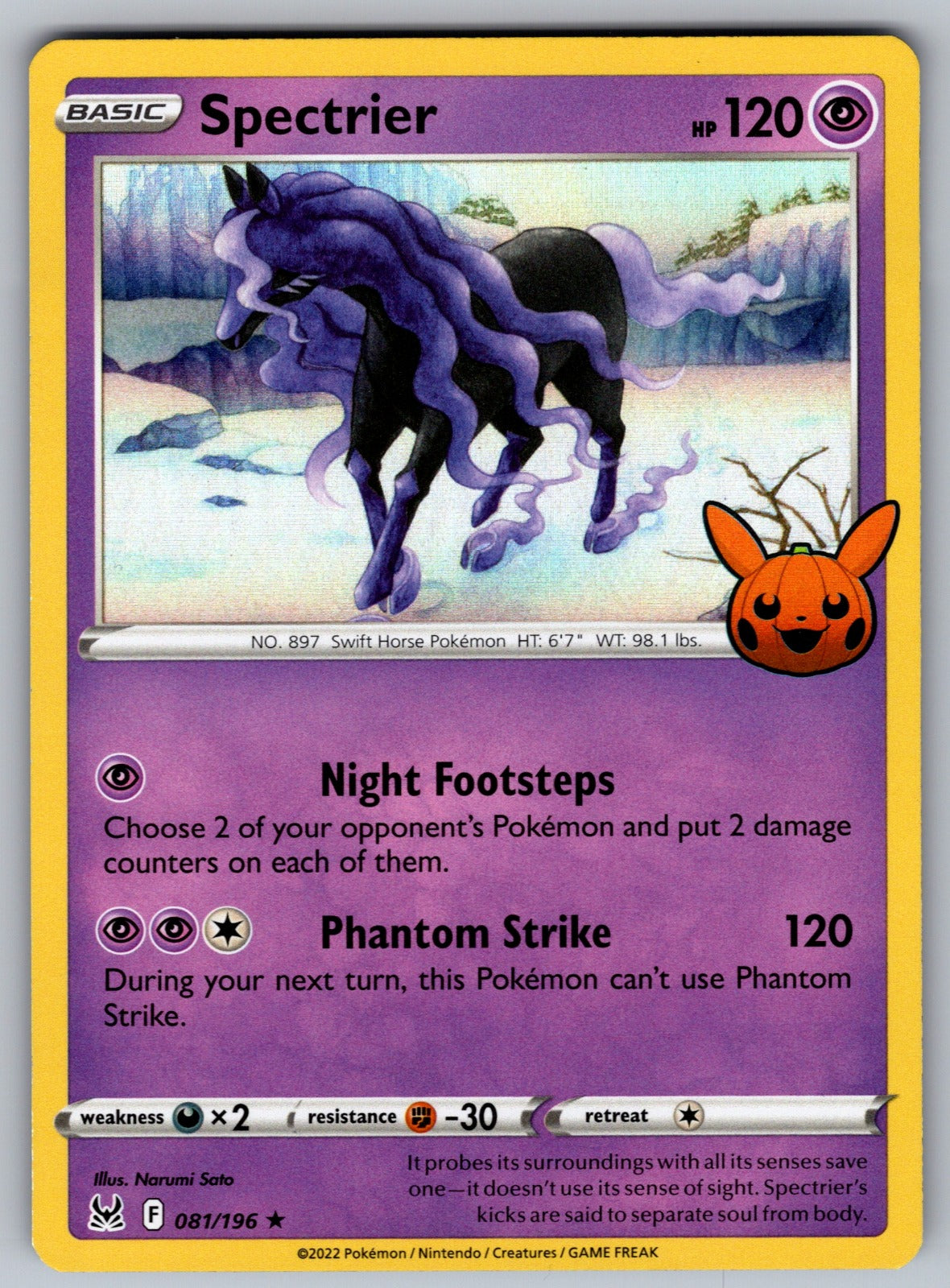 Spectrier Holo Rare Trick or Trade BOOster Bundle 2023 081/196 NM 2023