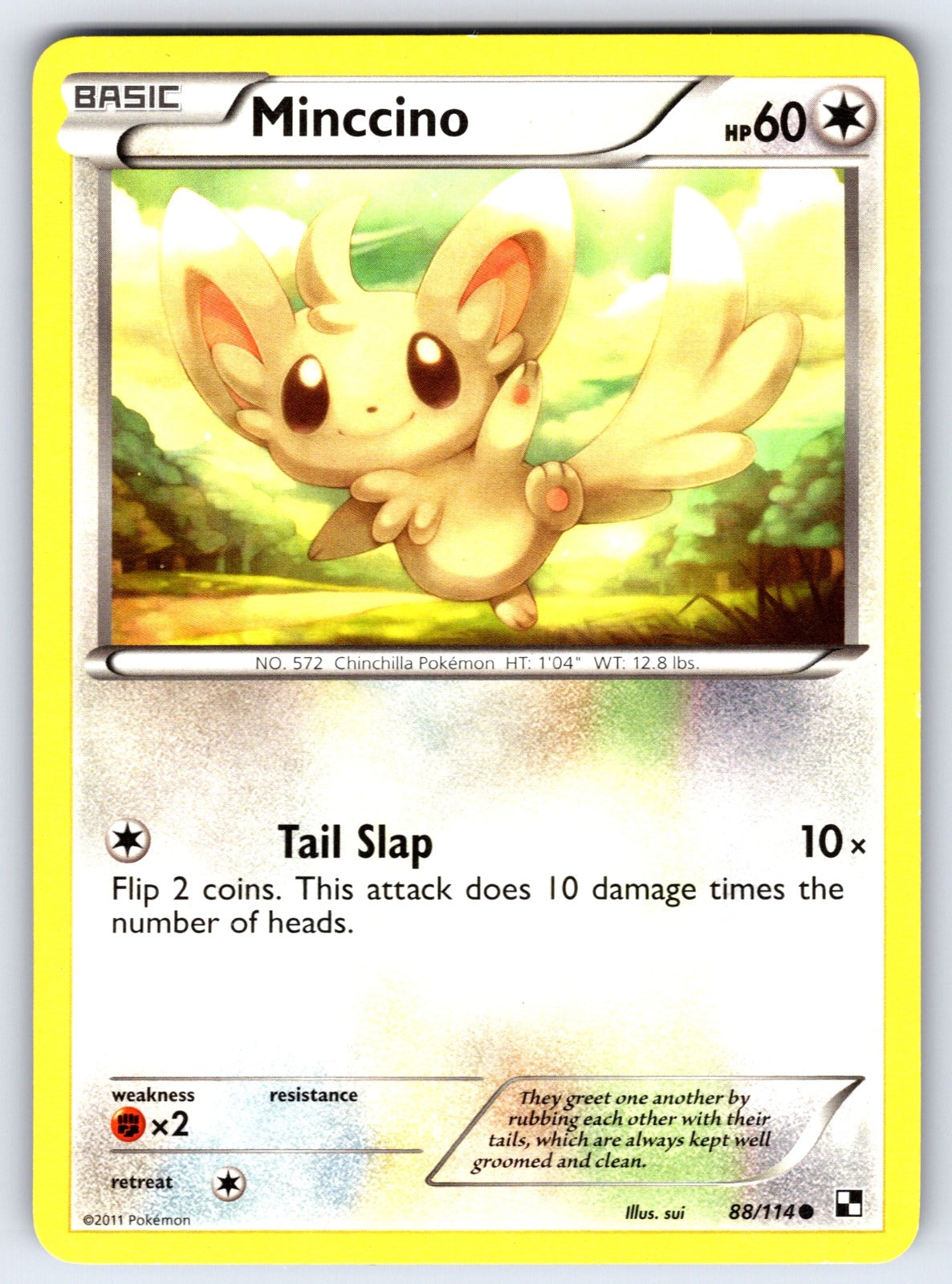 Minccino Common Black and White 88/114 LP 2011