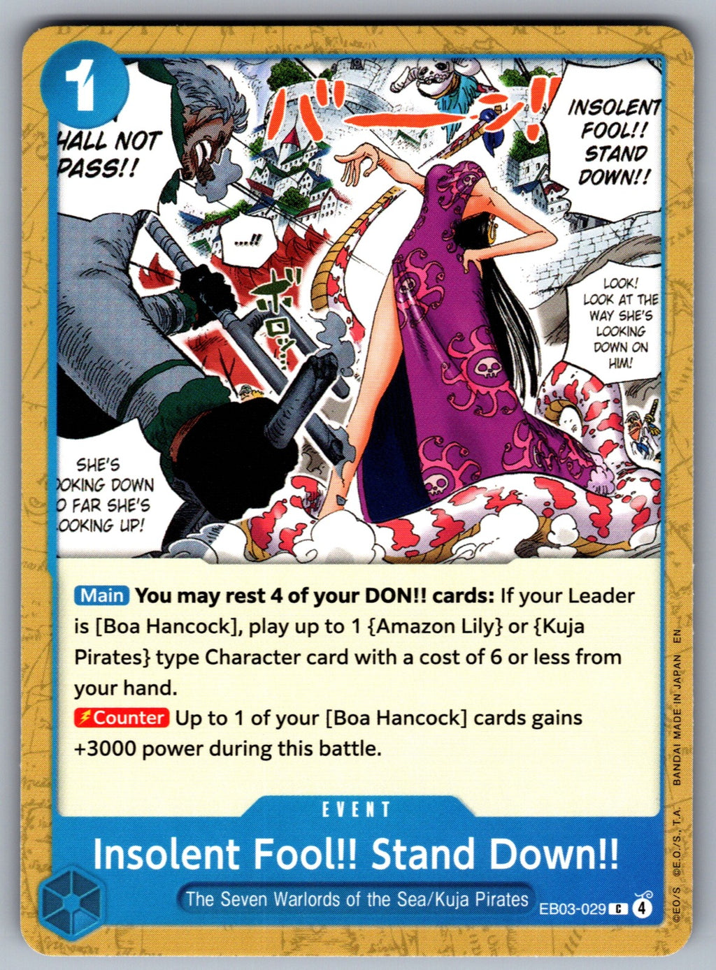 Insolent Fool!! Stand Down!! C Extra Booster: One Piece Heroines Edition EB03-02