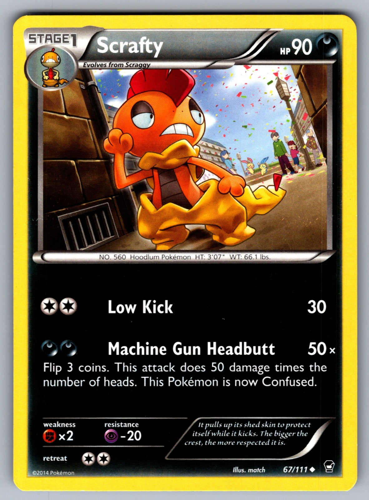 Scrafty Uncommon XY - Furious Fists 67/111 LP 2014