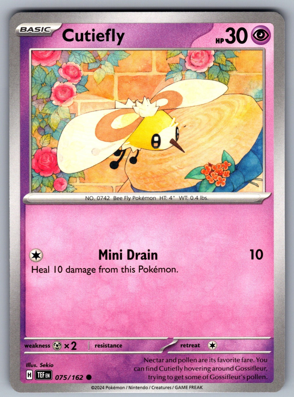 Cutiefly Common SV05: Temporal Forces 075/162 NM 2024