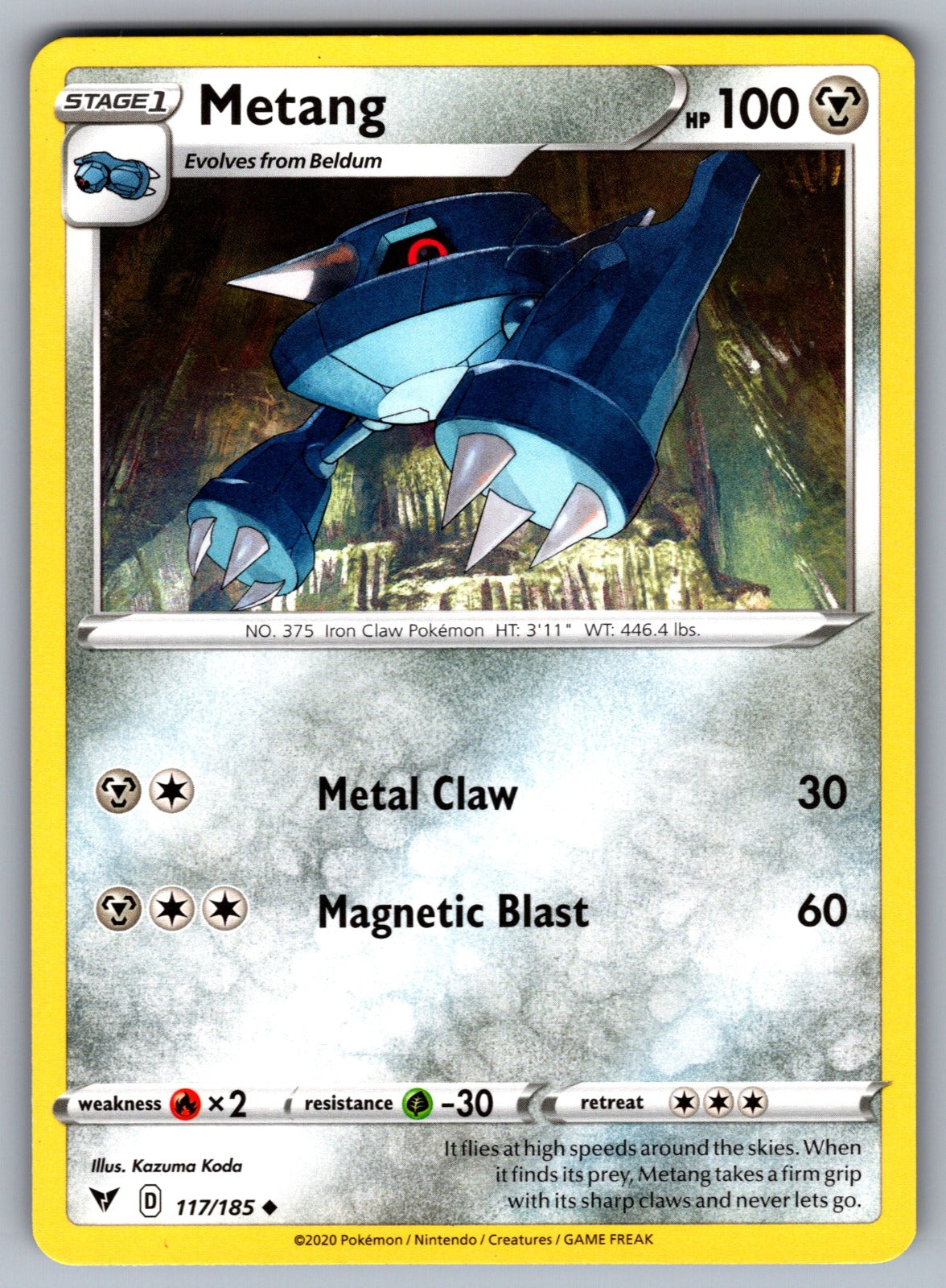 Metang Uncommon SWSH04: Vivid Voltage 117/185 NM 2020