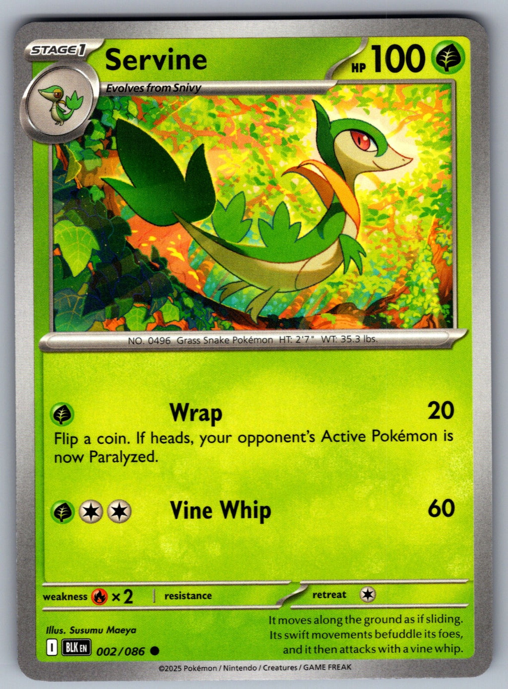 Servine Common SV: Black Bolt 002/086 NM 2025