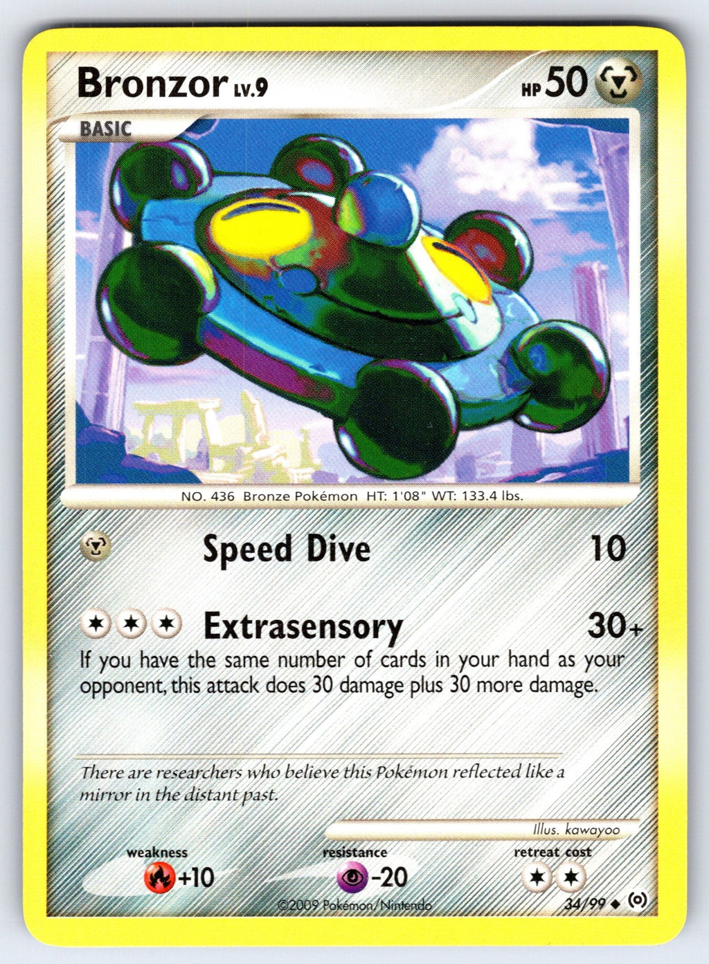 Bronzor (34) Uncommon Arceus 34/99 LP 2009