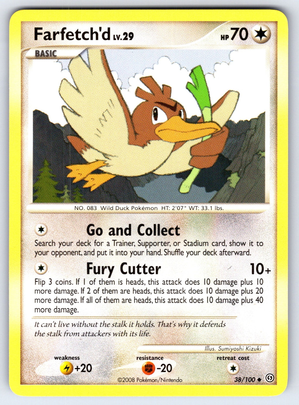Farfetch'd Uncommon Stormfront 38/100 LP 2008