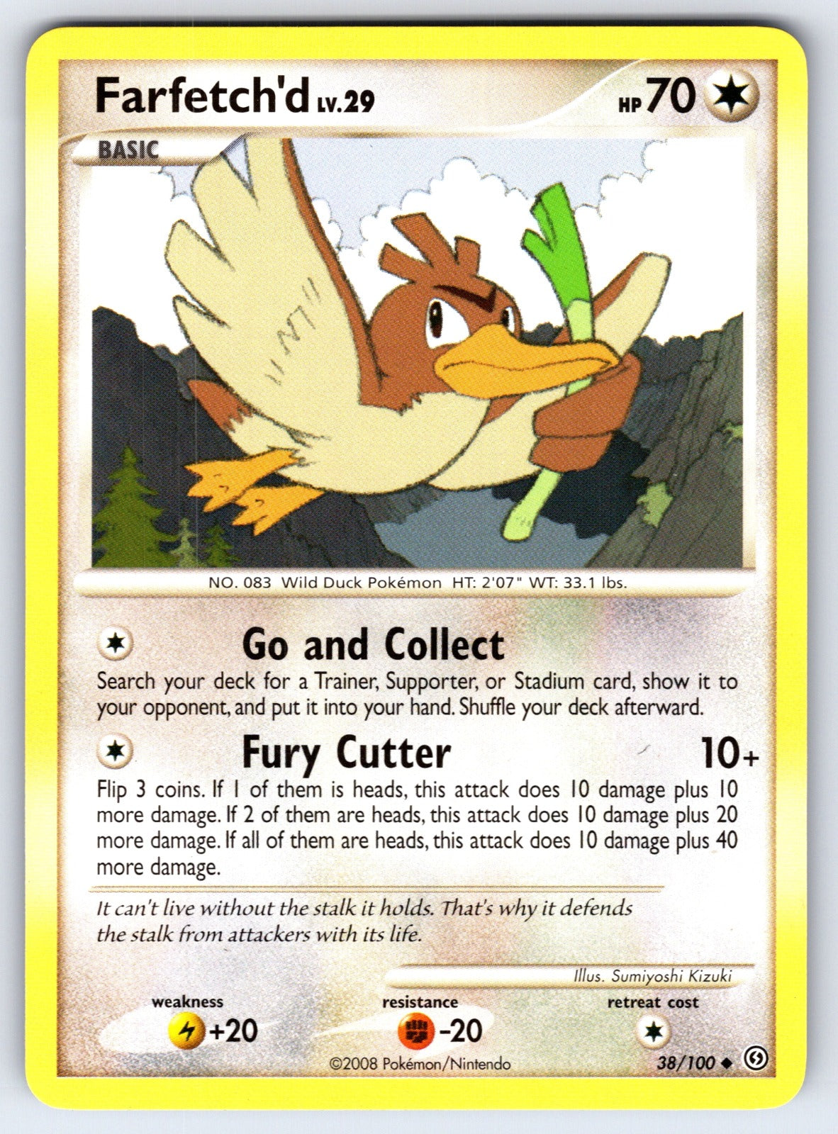 Farfetch'd Uncommon Stormfront 38/100 LP 2008
