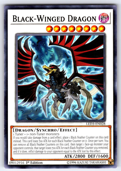 Black-Winged Dragon 1st Edition Common Legendary Duelists: White Dragon Abyss LE