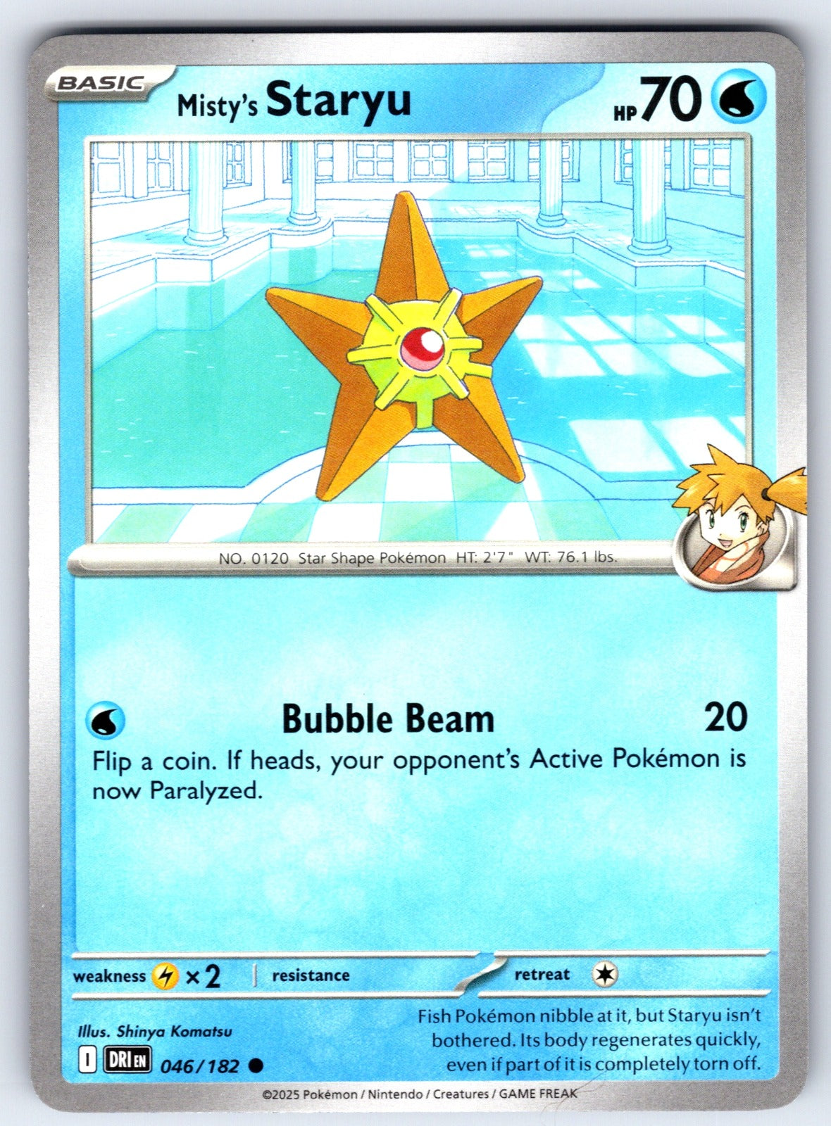 Misty's Staryu Common SV10: Destined Rivals 046/182 NM 2025