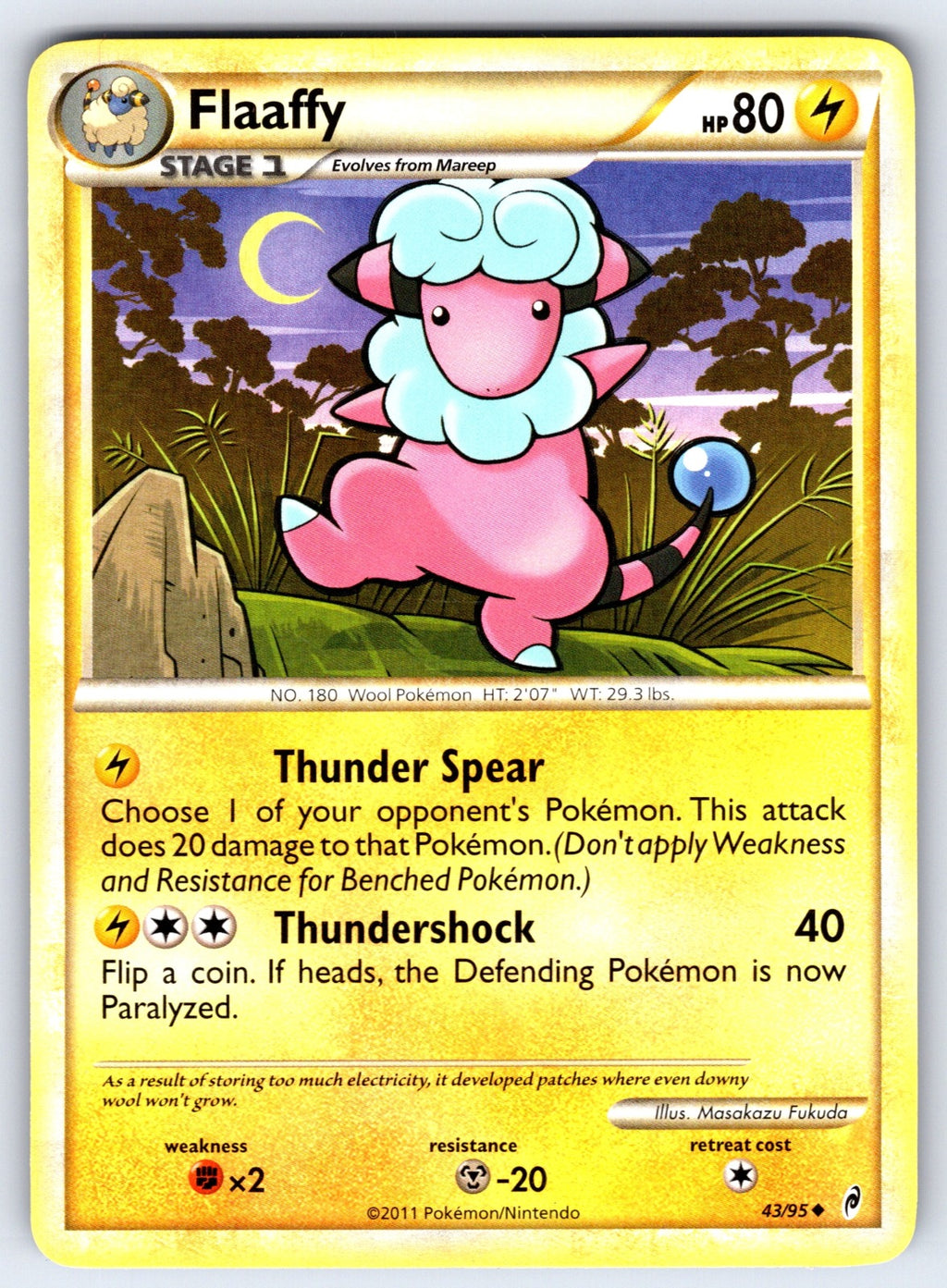 Flaaffy Uncommon Call of Legends 43/95 LP 2011