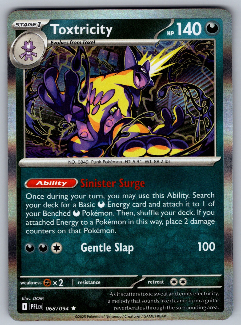 Toxtricity Rare Deck Exclusives 068/094 NM 2016