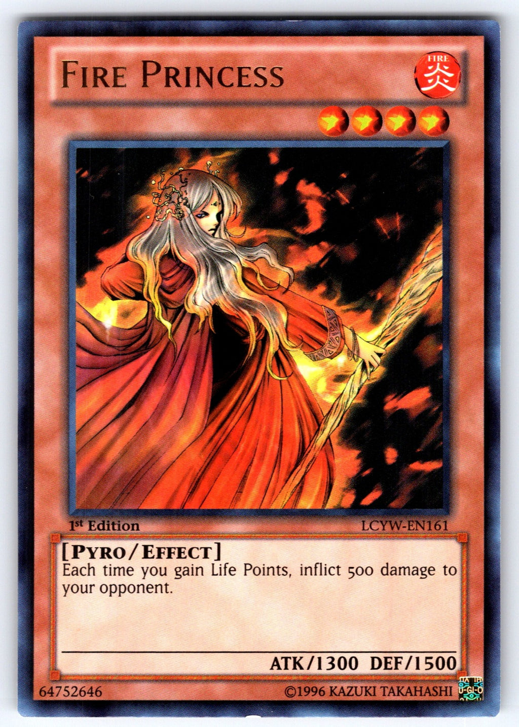 Fire Princess 1st Edition Ultra Rare Legendary Collection 3: Yugi's World LCYW-E