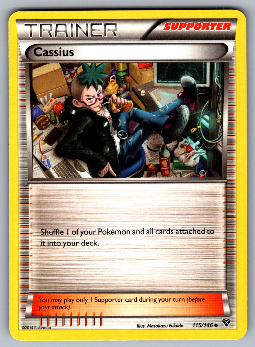 Cassius Uncommon XY Base Set 115/146 LP 2014