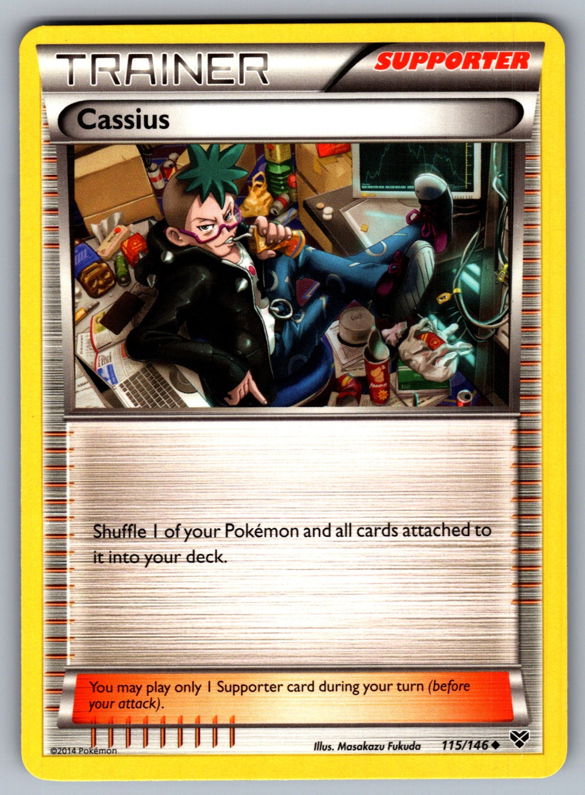 Cassius Uncommon XY Base Set 115/146 LP 2014