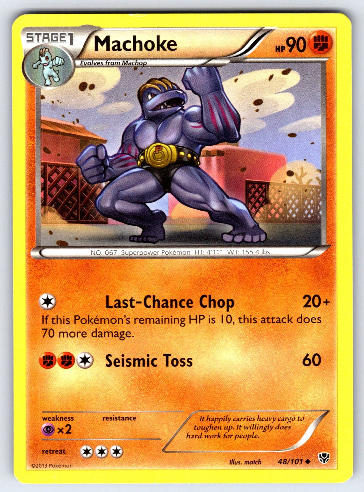 Machoke Uncommon Plasma Blast 48/101 LP 2013