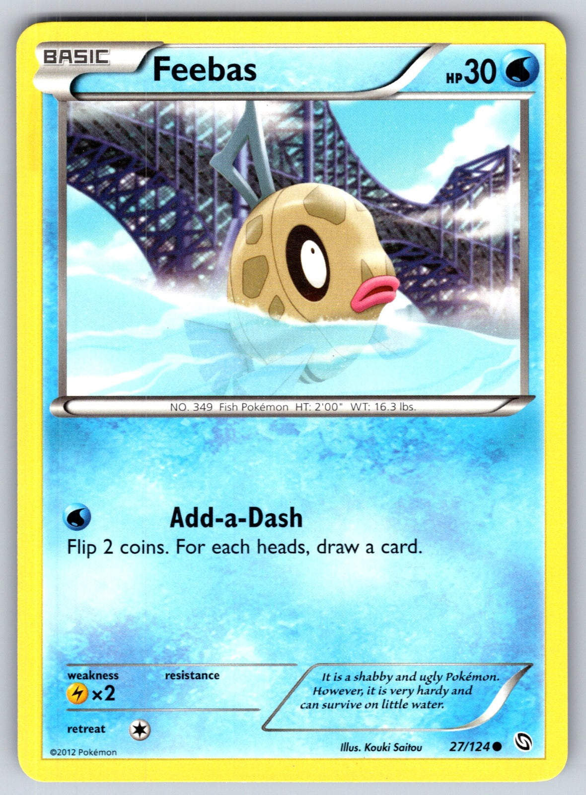 Feebas Common Dragons Exalted 27/124 LP 2012