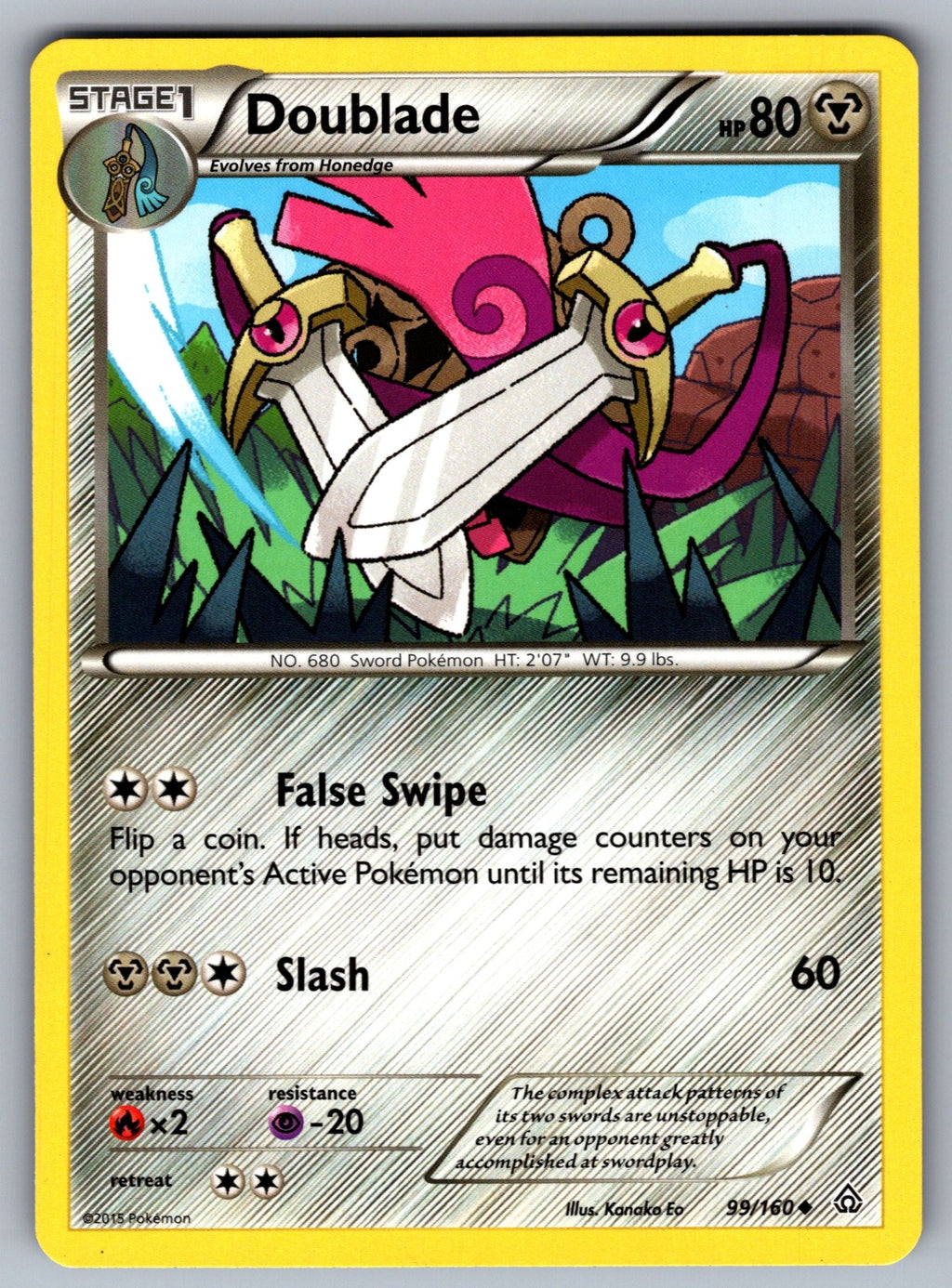 Doublade Uncommon XY - Primal Clash 99/160 LP 2015