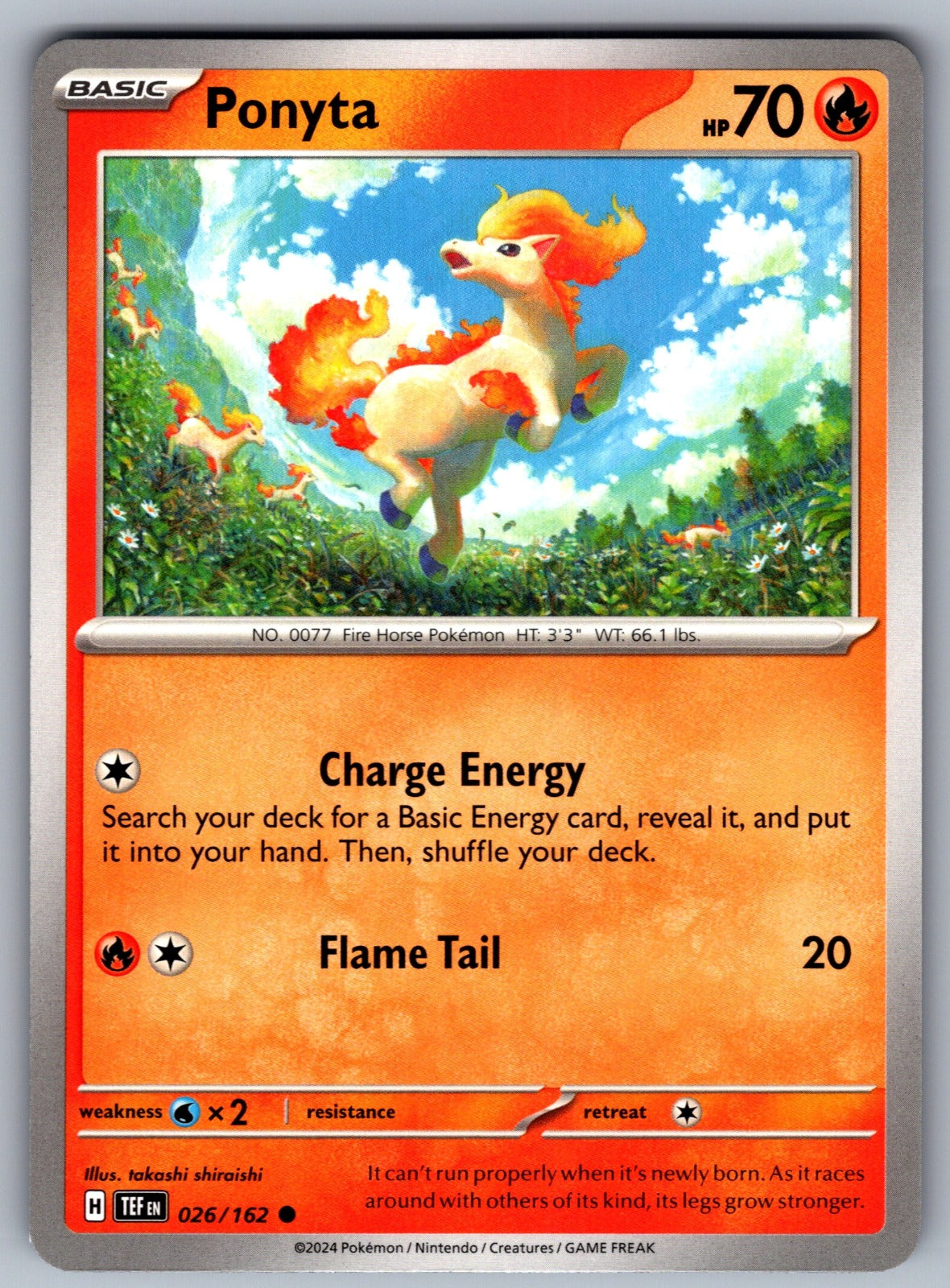 Ponyta Common SV05: Temporal Forces 026/162 NM 2024