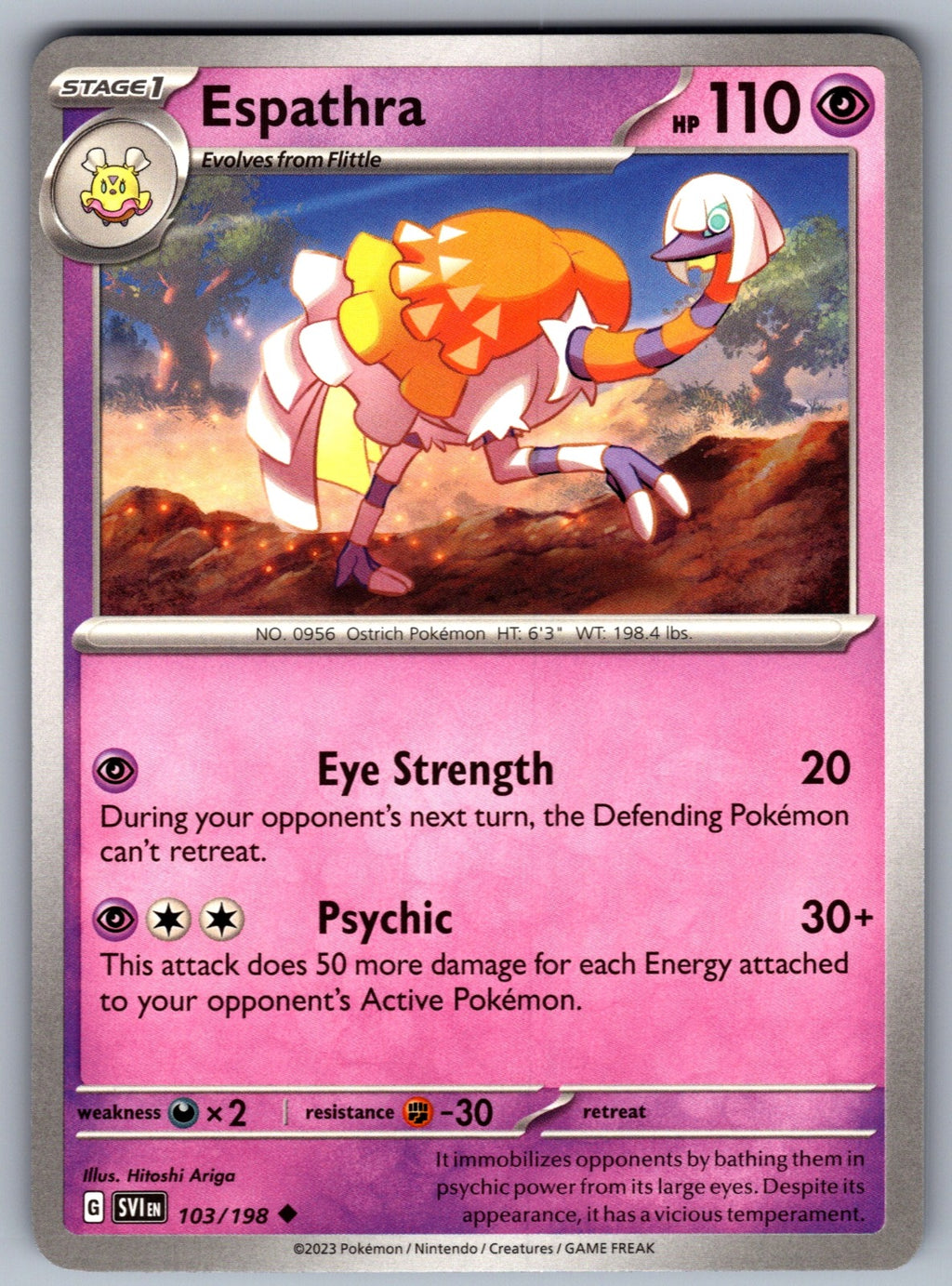 Espathra Uncommon SV01: Scarlet & Violet Base Set 103/198 NM 2023