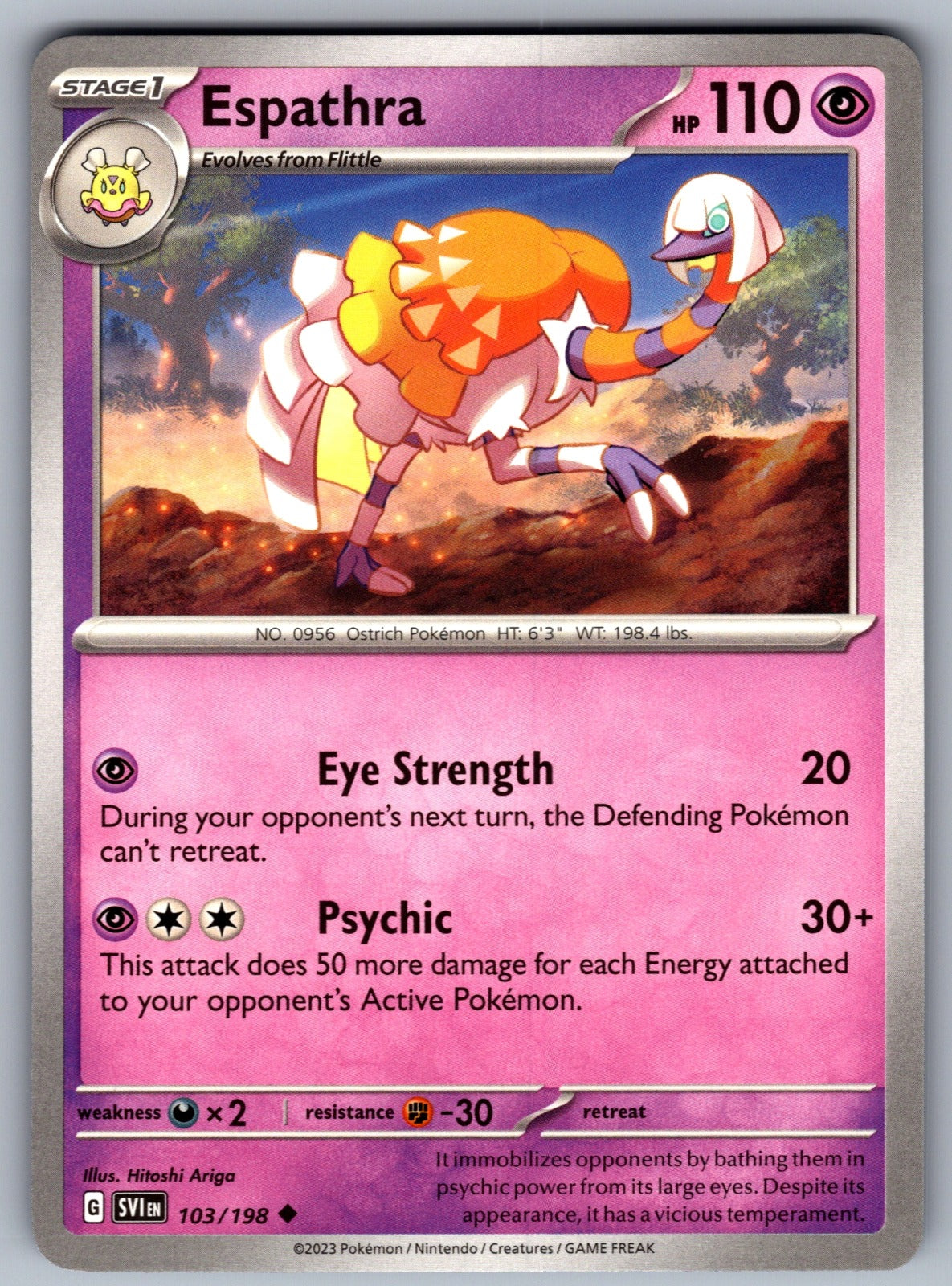Espathra Uncommon SV01: Scarlet & Violet Base Set 103/198 NM 2023